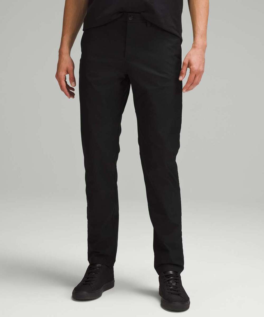 Lululemon ABC Classic-Fit Trouser Smooth Twill Pants Black Size 29